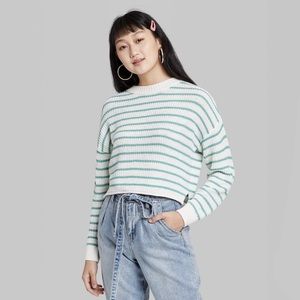 wild fable striped crewneck